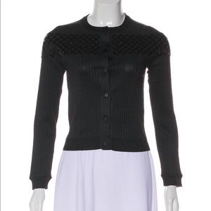 Louis vuitton Embellished Crew Neck Cardigan